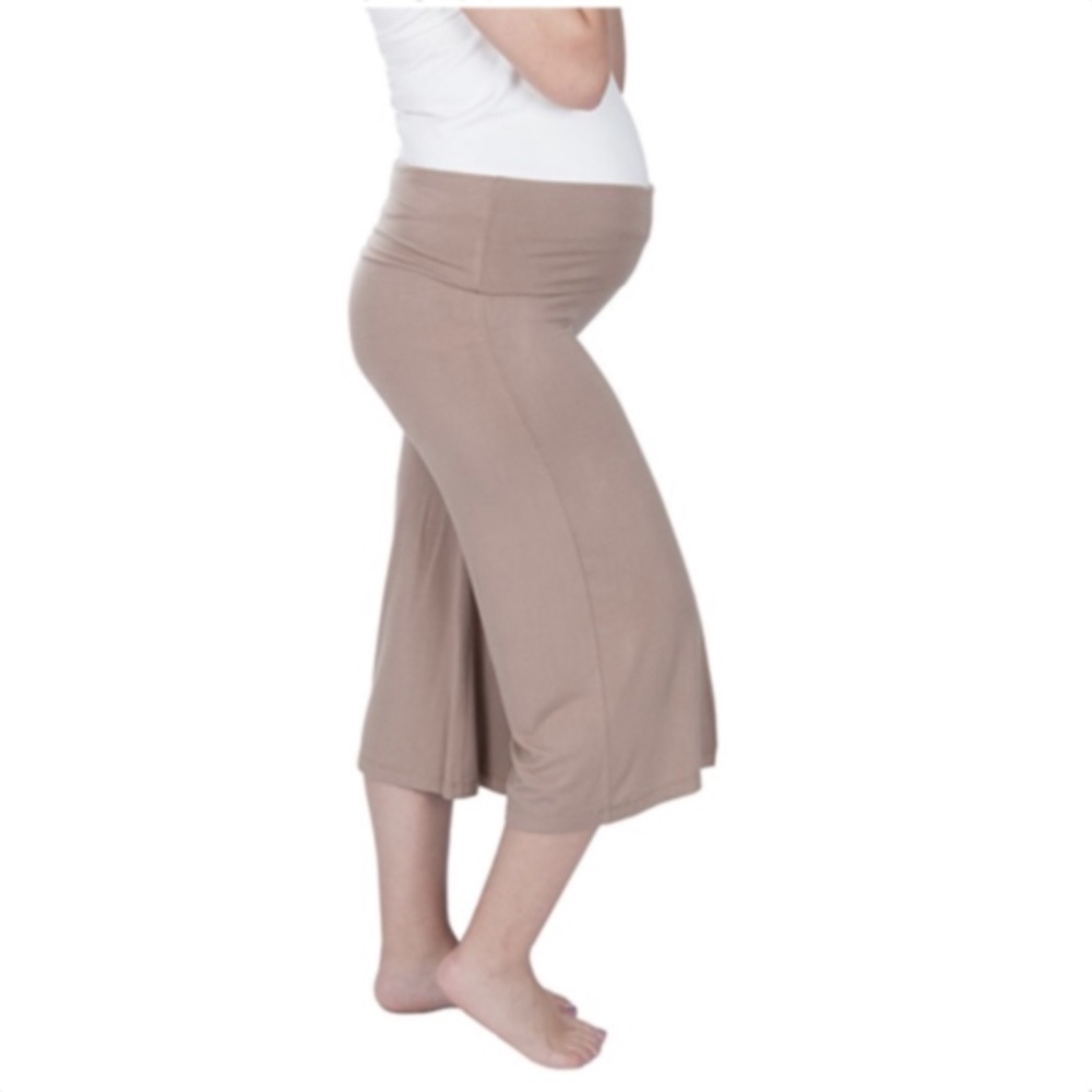 Maternity Pants Yoga Gaucho Capri wide leg NWT
